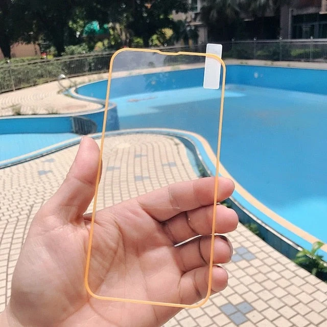 Lysende hærdet glas skærmbeskyttelse til iPhone – Fuldt dække