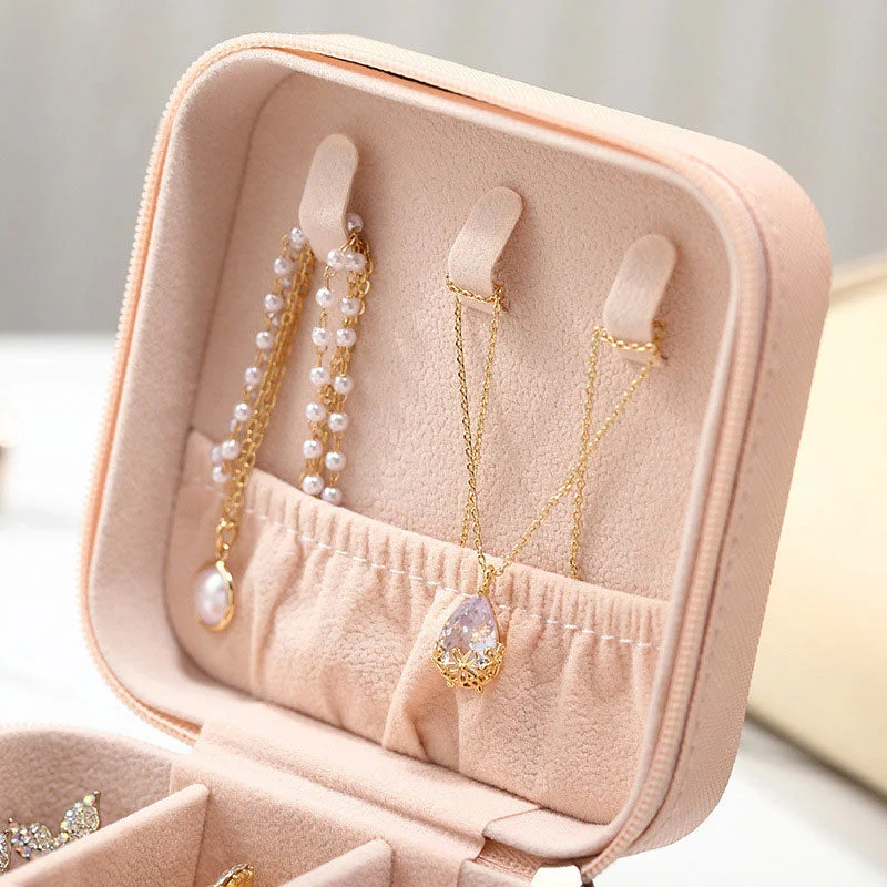 Smykke-Organizer Kasse med Glitrende Design