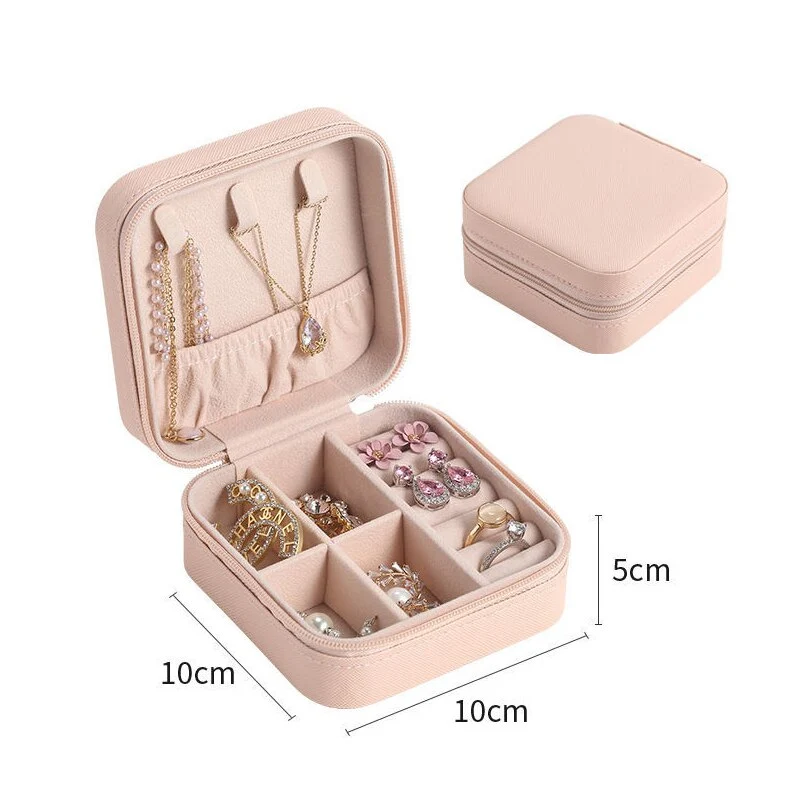 Smykke-Organizer Kasse med Glitrende Design