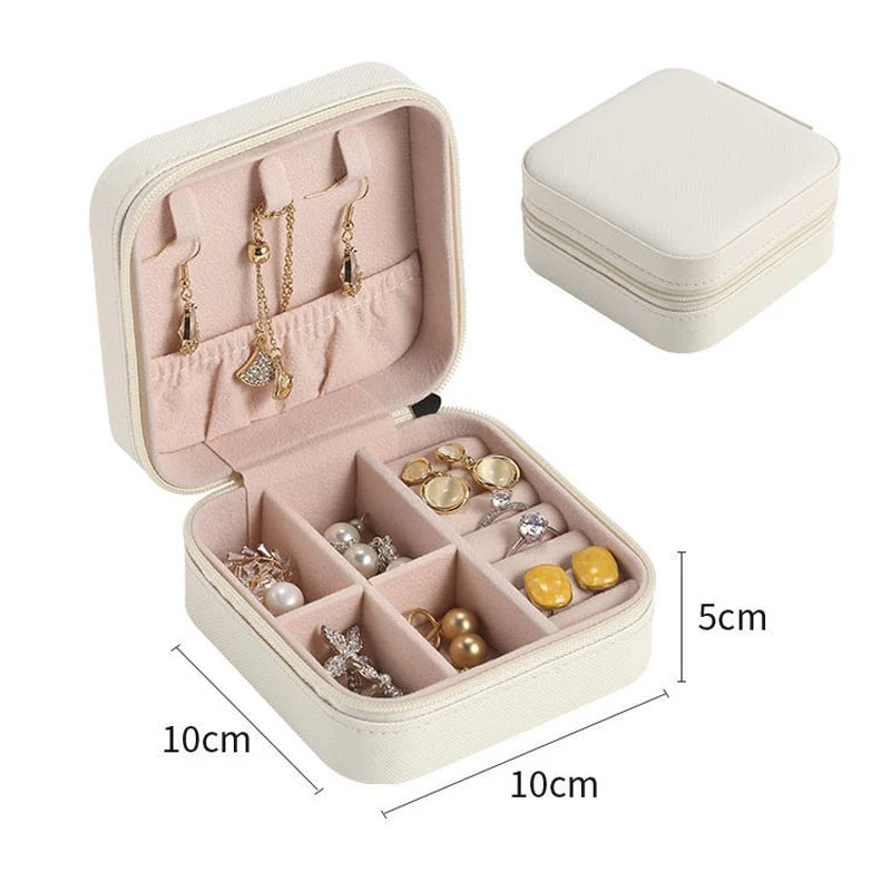Smykke-Organizer Kasse med Glitrende Design