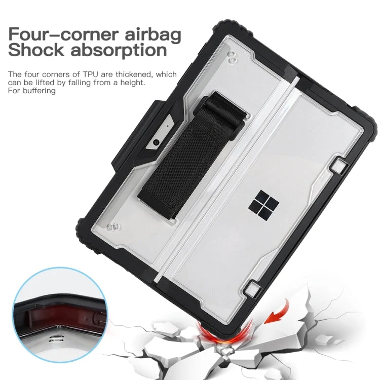 Acryltransparent Laptop Sleeve med Hånd- og Skulderrem til Surface Pro 4 / 5 / 6 / 7 / 7+