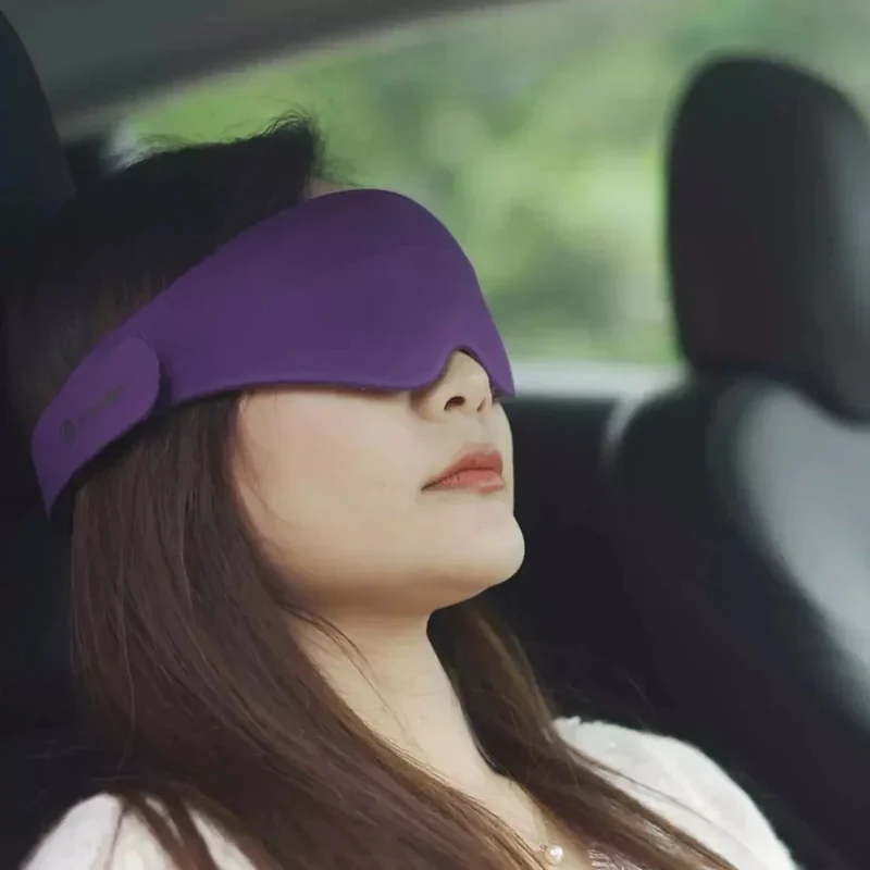Futuristisk Øjenmassage Søvnmask med Fuldt Lysblokerende Design