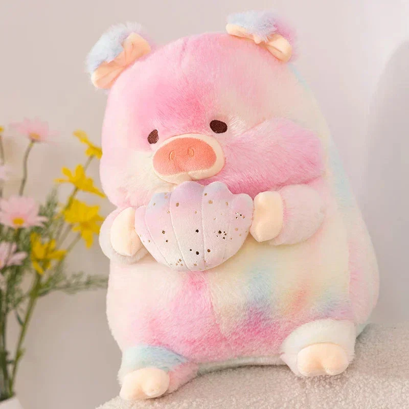 Galaxy Regnbue Svineholdende Musling Plush Figur