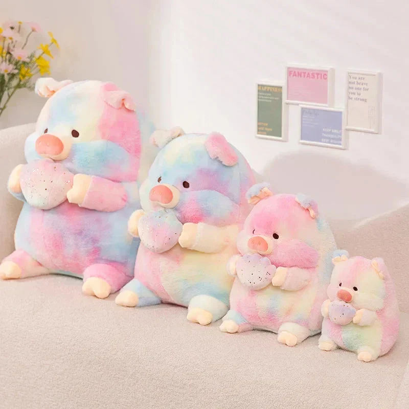 Galaxy Regnbue Svineholdende Musling Plush Figur
