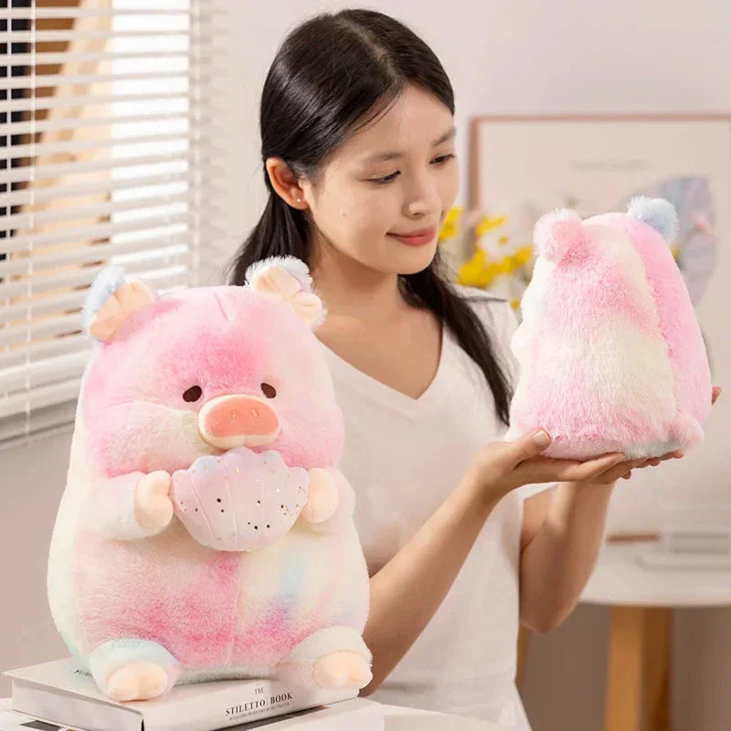 Galaxy Regnbue Svineholdende Musling Plush Figur