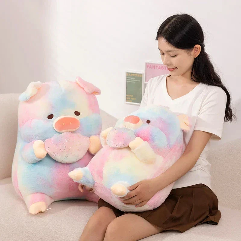 Galaxy Regnbue Svineholdende Musling Plush Figur