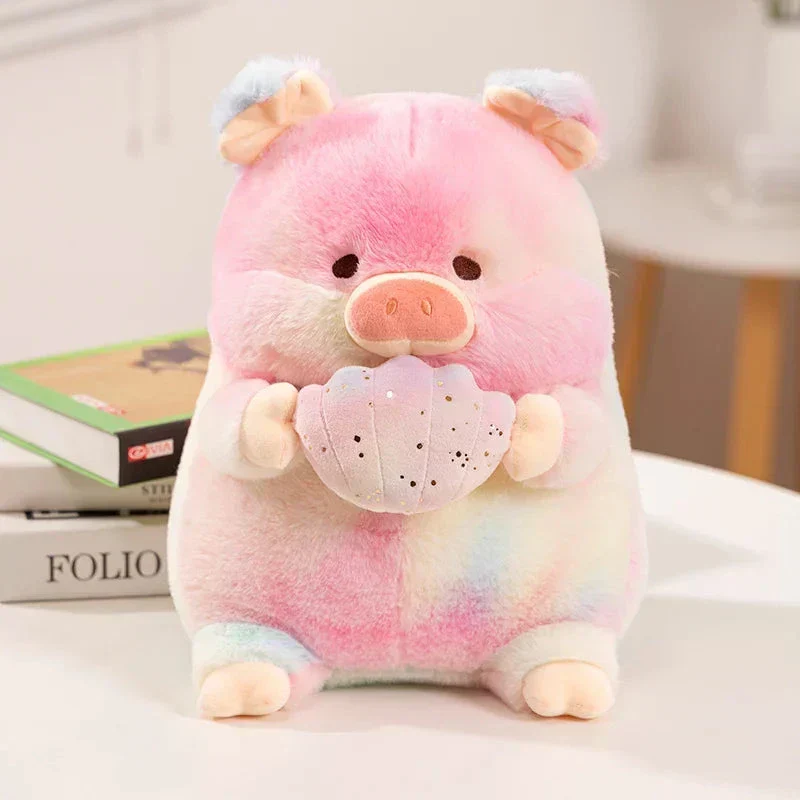 Galaxy Regnbue Svineholdende Musling Plush Figur