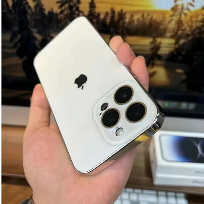 Galvaniseret mat akryl hårdført glas iPhone beskyttelsescover