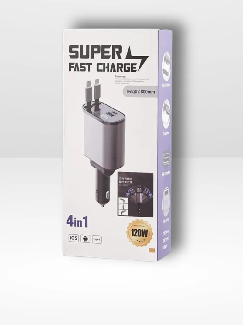 Fleksibel 4-Port Biloplader med Hurtigopladning