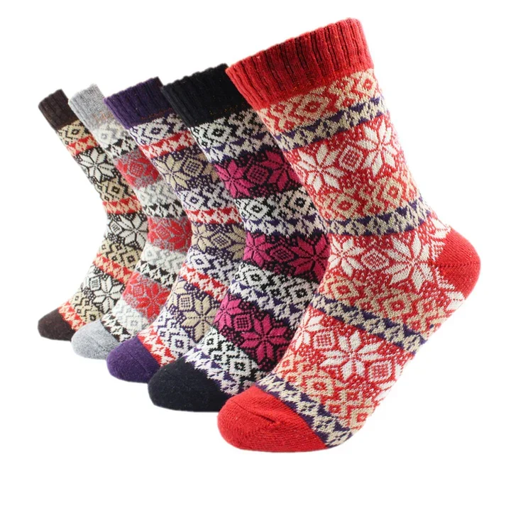Sæsonens Bløde og Varme Uld- og Cashmere Sæt, 5 Par
