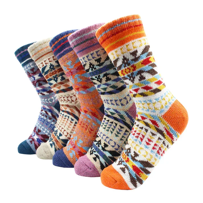 Sæsonens Bløde og Varme Uld- og Cashmere Sæt, 5 Par