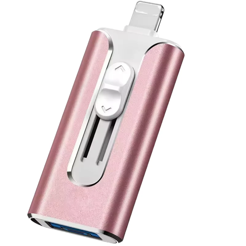 Alsidig 4-i-1 USB-nøgle til iPhone, Android og PC