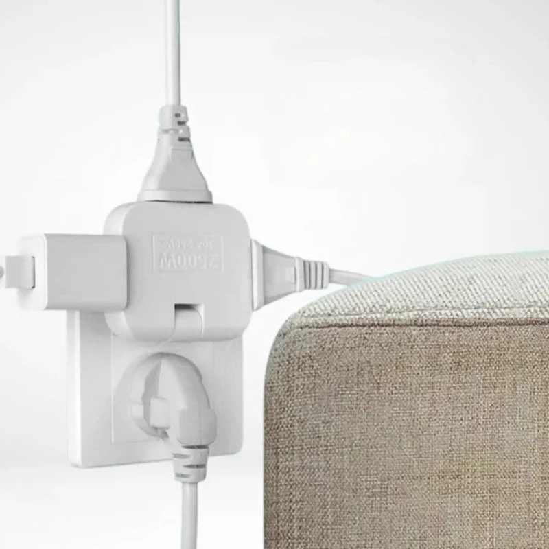 FlexiPlug – Ultradun 180° Drejbar Stikkontaktliste med Flere Stik