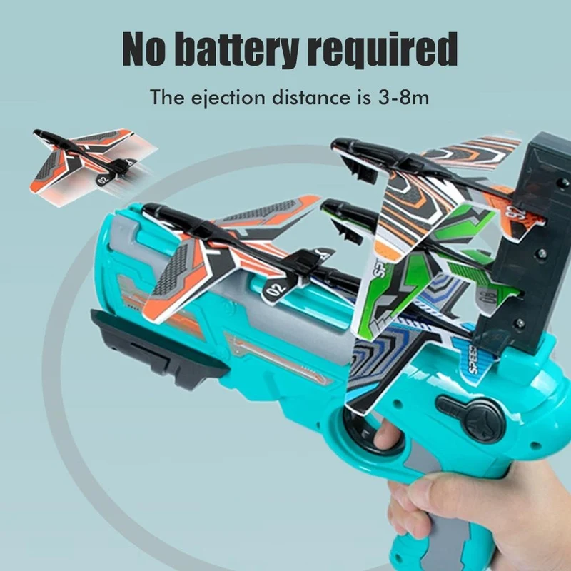 Flyveleg til børn – Flyvemaskine kaster pistol