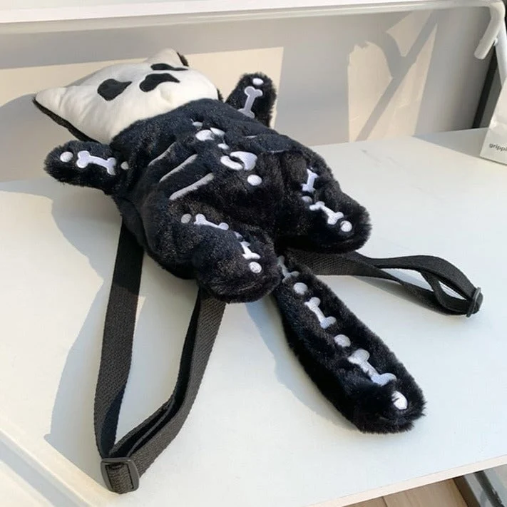 Mini Skelet Plush Rygsæk – Fløjtende Design