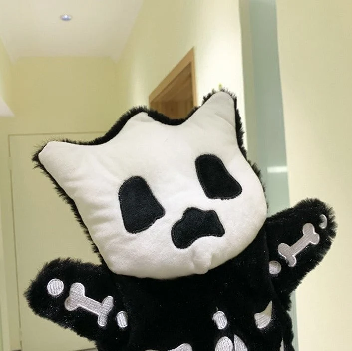 Mini Skelet Plush Rygsæk – Fløjtende Design