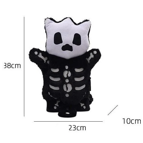 Mini Skelet Plush Rygsæk – Fløjtende Design