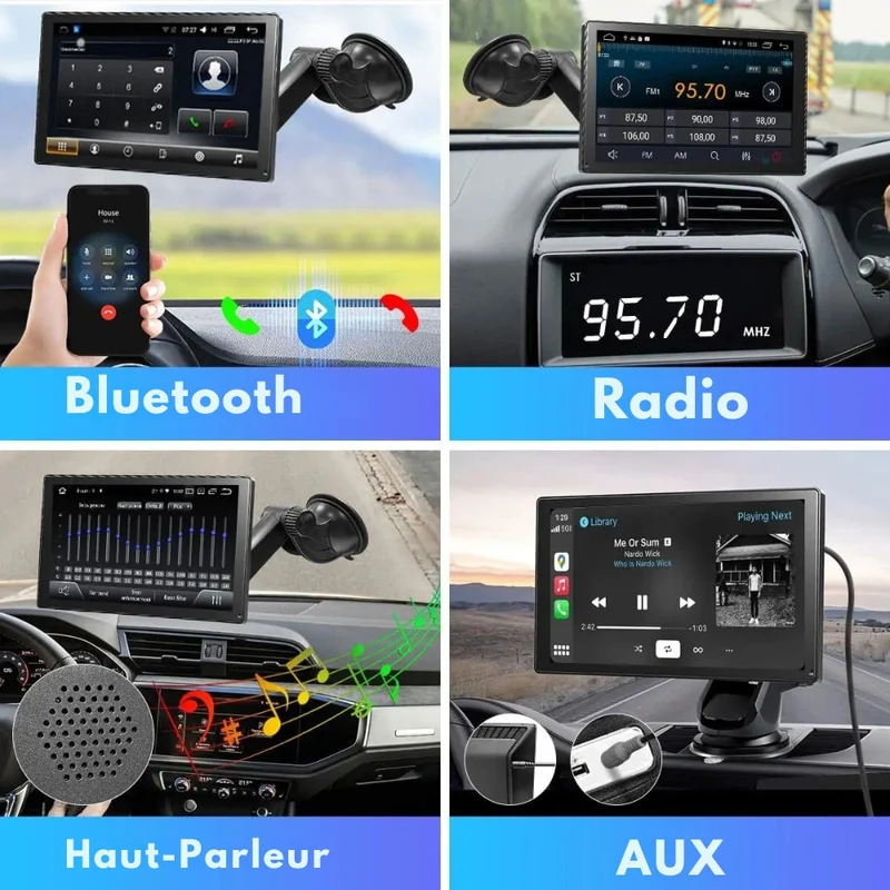 Smart Bil Stereo med 9-tommers Touchscreen og CarPlay