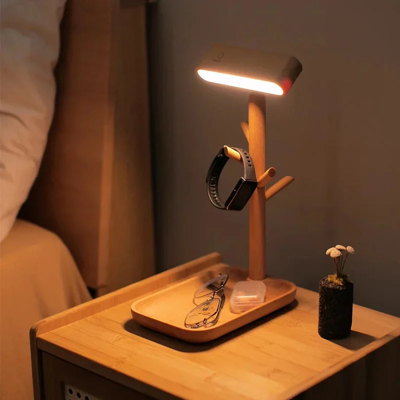 Elegant Bordlampe med Indbygget Opbevaring