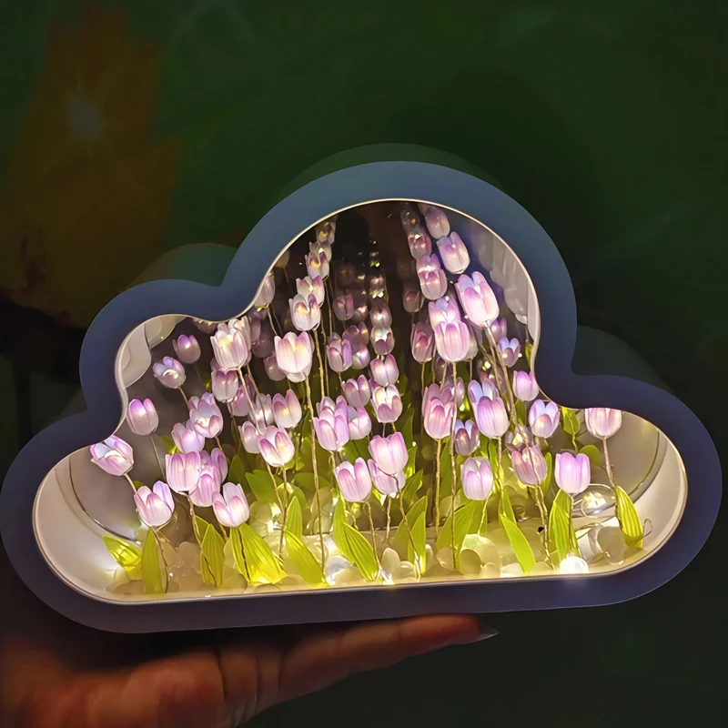 Stilfuld Kompakt Blomster Infinity Lampe LED