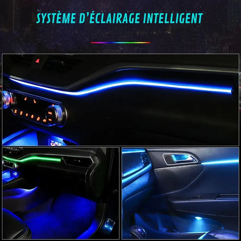 Smart LED Belysning til Bilens Interiør med Elegance