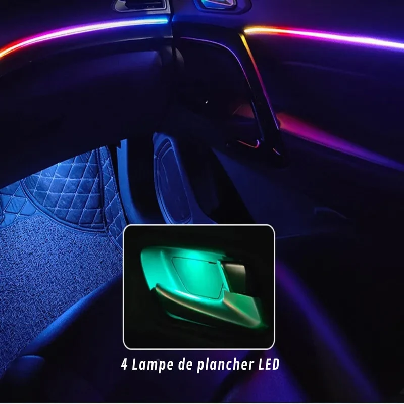 Smart LED Belysning til Bilens Interiør med Elegance