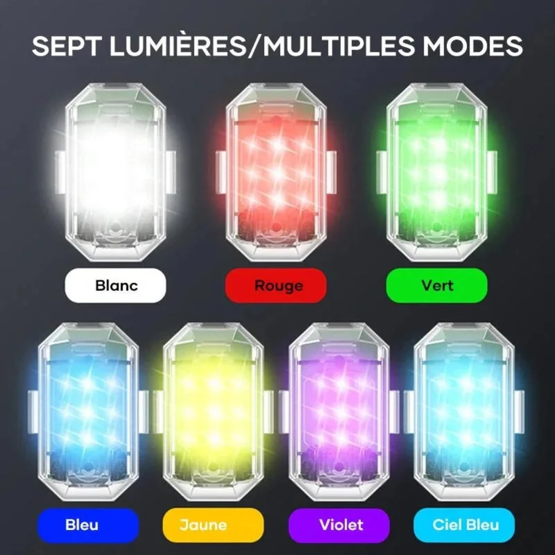 Flerfarvet LED Strobe Lys til Dit Køretøj