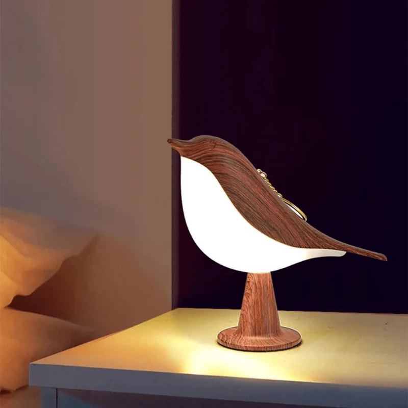 Fugleformet Bordlampe med Berøringskontrol