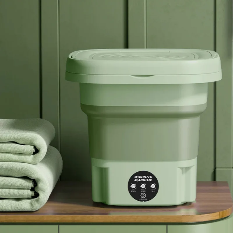 Bærbar Mini Vaskemaskine med Sammenfoldeligt Design