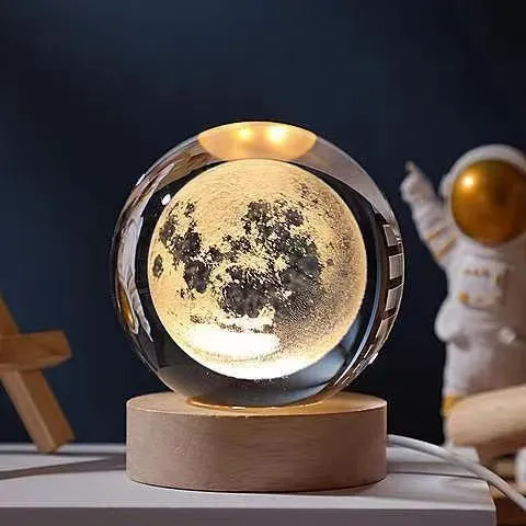 Stilfuld Krystal Natlampe til Moderne Indretning