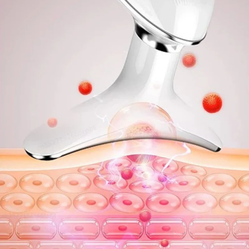 Ansigt- og halsmassageapparat med elektrisk muskelstimulation
