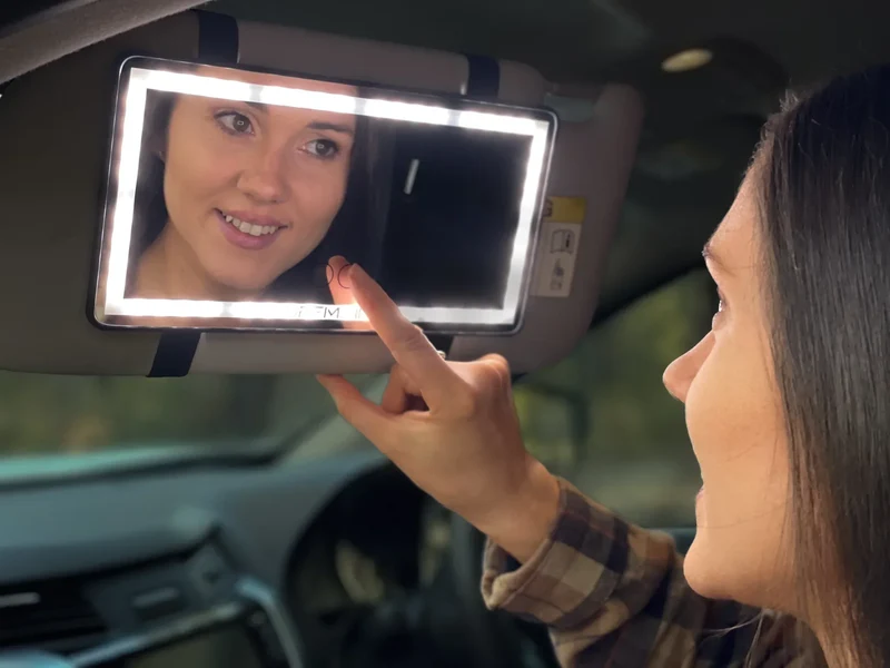 LED Bakspejl til Bilen med Multifunktionalitet