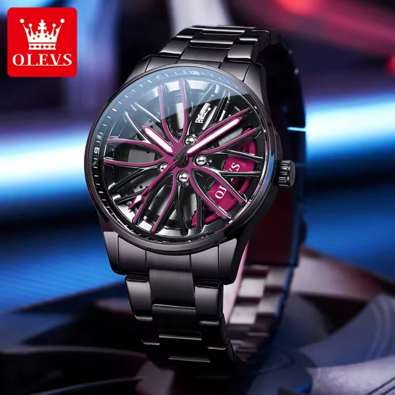 Stilfuld Herreur med Sports Chronograph Design