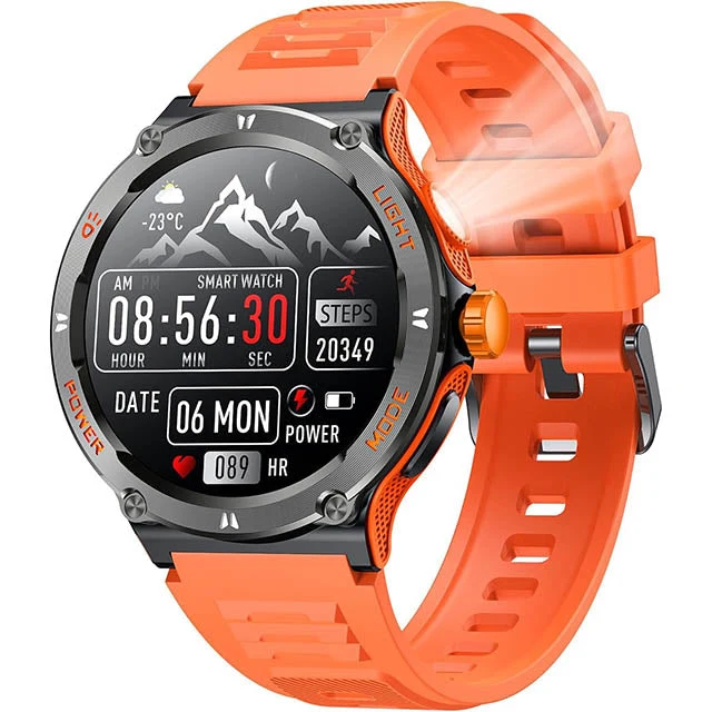 Herre Smart Sportsur med GPS, Touchscreen og LED-lys