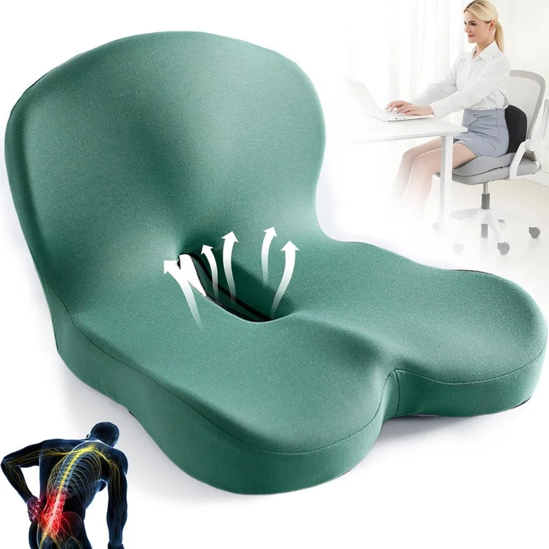 Ergonomisk Lændestøtte Pude i Hukommelsesskum