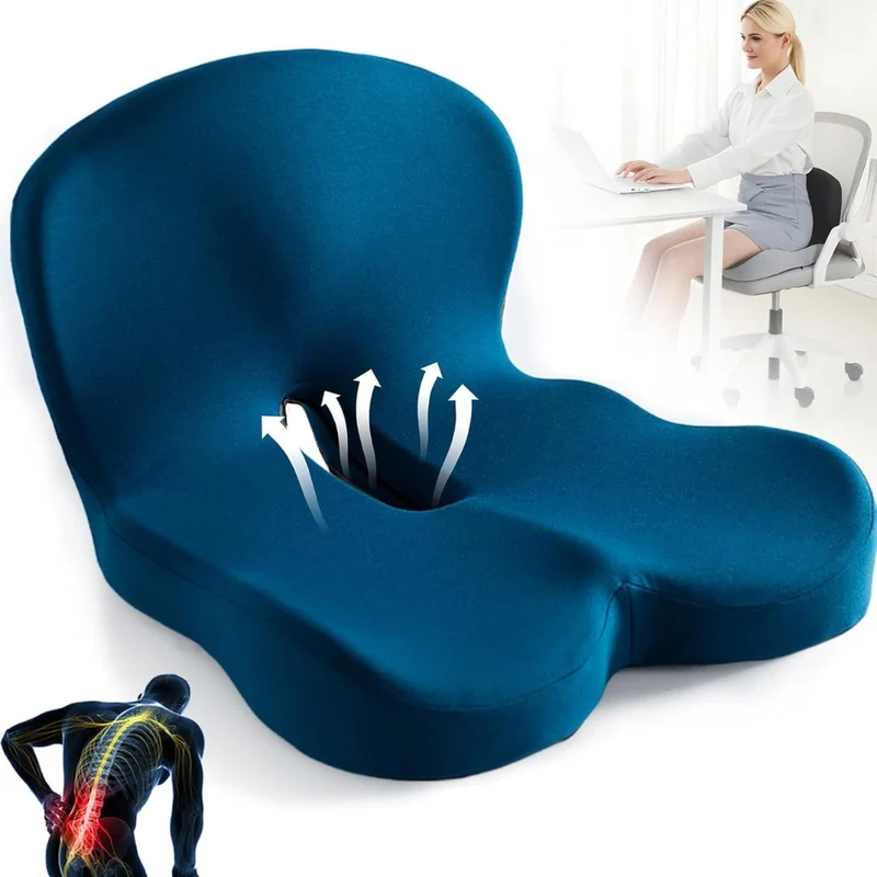 Ergonomisk Lændestøtte Pude i Hukommelsesskum