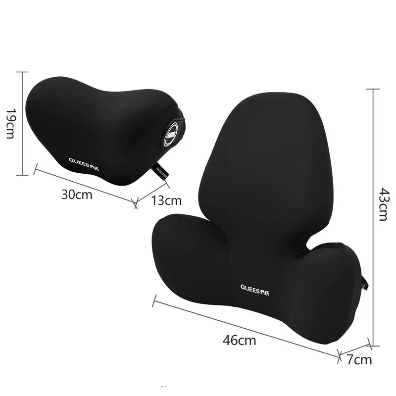 Ergonomisk Lændestøtte med Justerbart Hovedstøtte