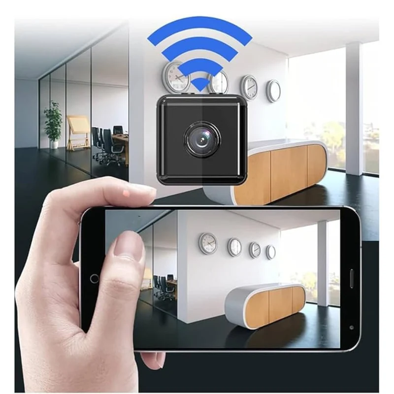 Trådløst Mini Kamera med 1080P HD Video og To-vejs Lyd