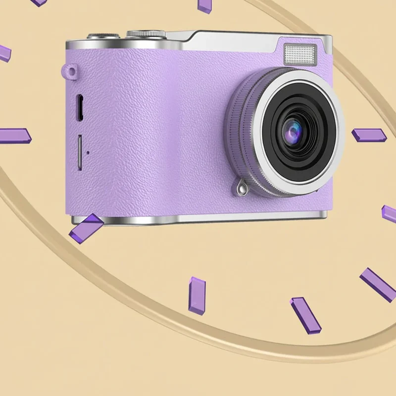 4K Kamera med Flip Skærm & 8X Zoom til Perfekte Billeder