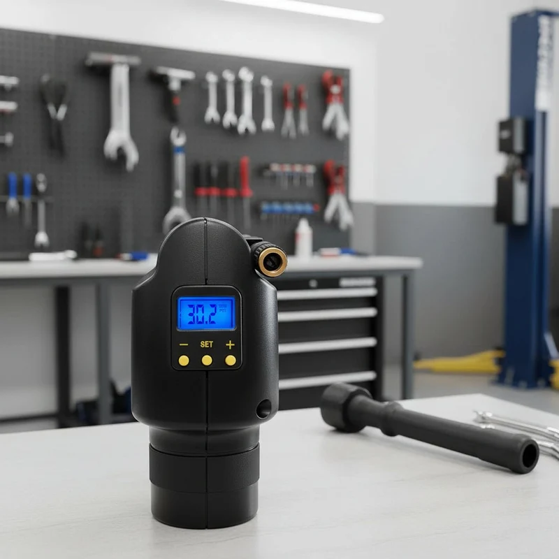 Bærbar Luftkompressor med Genopladelig Batteri og Auto-Stop