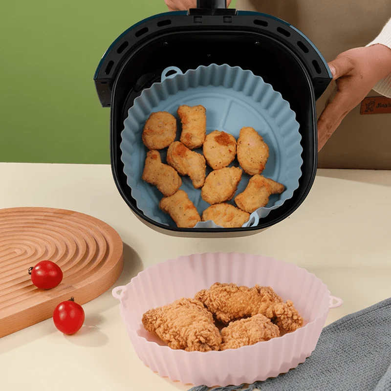 Genanvendelig Airfryer Silikone Bakke - Nem Rengøring & Non-stick
