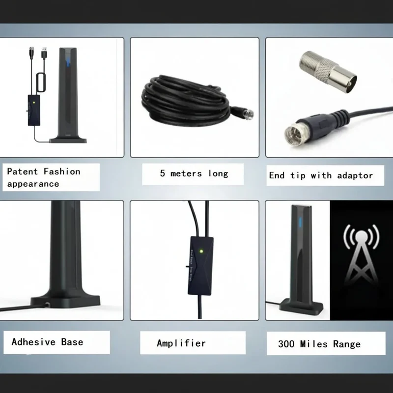 Kraftfuld HD TV Antenne – 200 Miles Rækkevidde og 4K Kvalitet