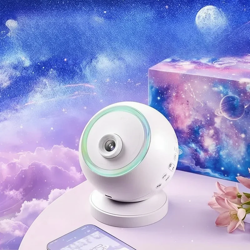 HD Stjerneprojektor med Bluetooth & Hvid Støj - Rolig Atmosfære