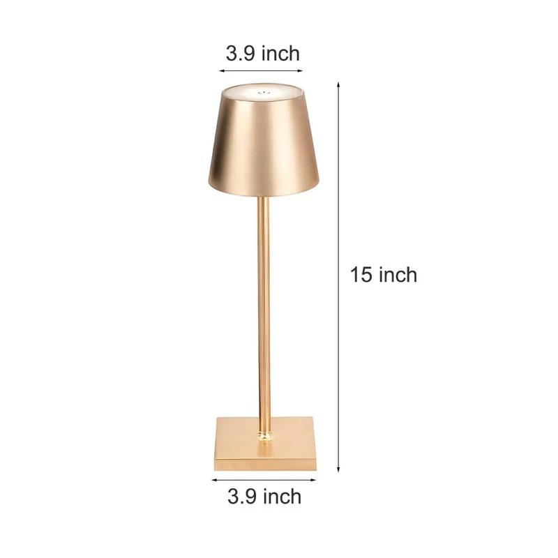 Bordlampe med Touch-Betjening – Elegant og Genopladelig LED