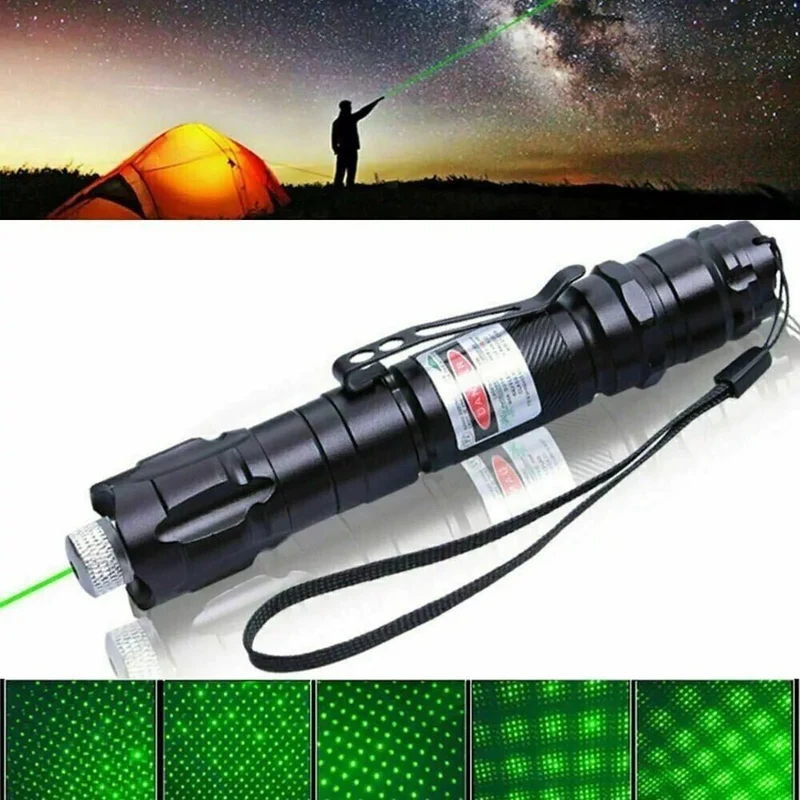 Genopladelig Grøn Laserpointer - Lang Rækkevidde til Udendørs Brug