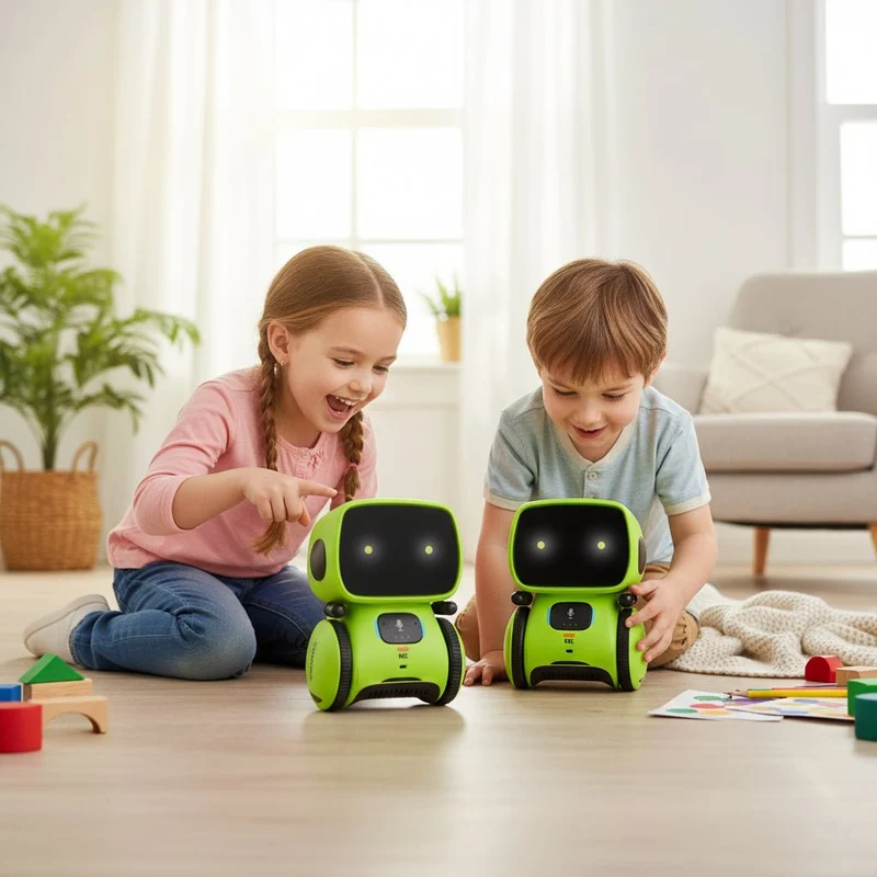 Interaktiv STEM Robotlegetøj med Stemmeaktivering til Børn