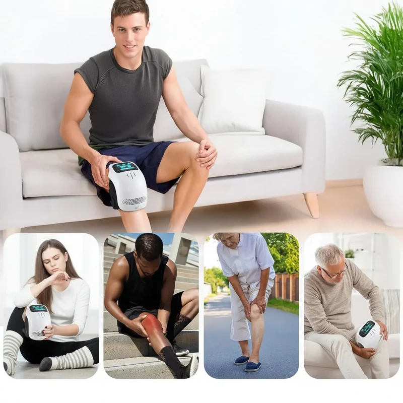 Fleksibel Ledmassager med Vibration, Varme og Lysbehandling