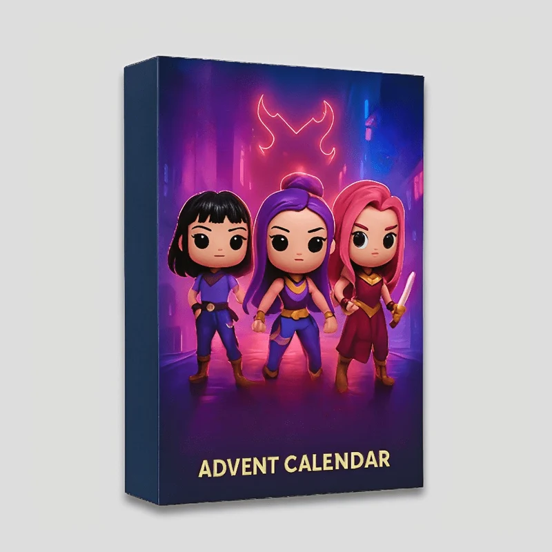 K-Pop Anime Julekalender med 24 Overraskelser - Perfekt Gave