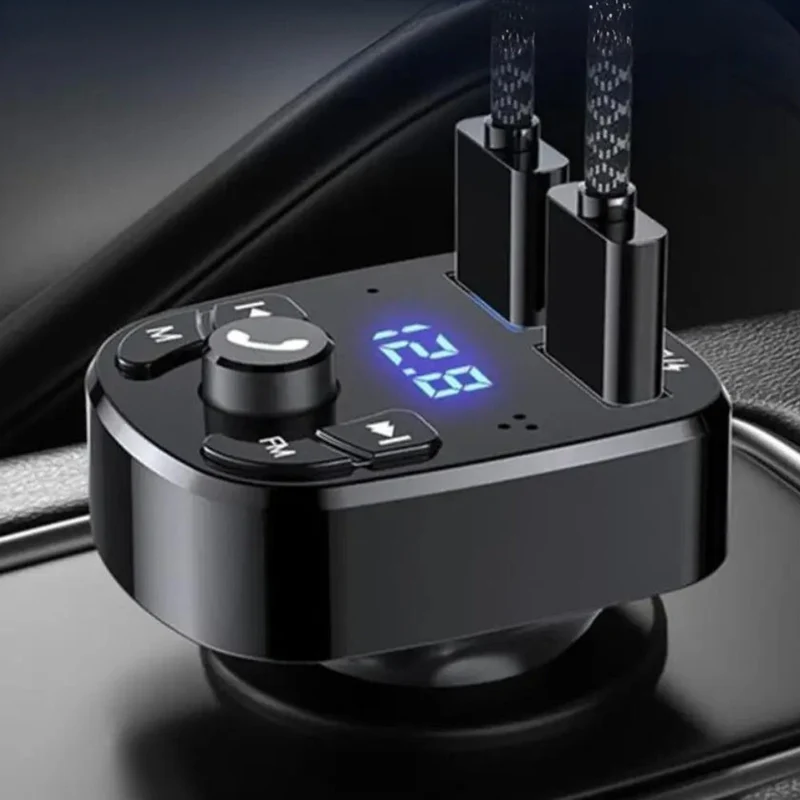 Bluetooth Biladapter til Opladning og Musikstreaming