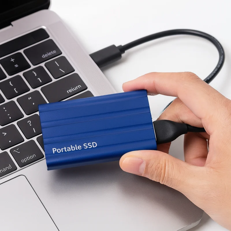 Bærbar SSD til Sikker Backup og Hurtig Lagring